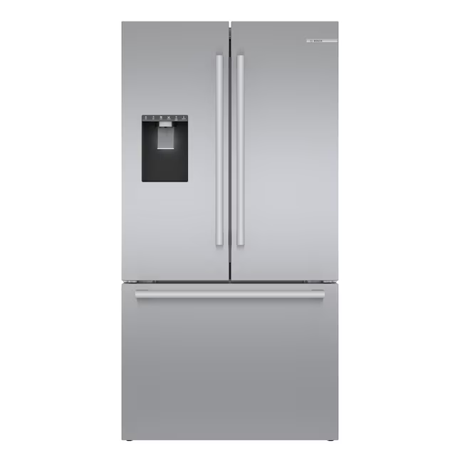 Bosch Counter-Depth 500 Series 21.6-cu ft 3-Door Smart Compatible French Door Refrigerator with Ice Maker with Water and Ice Dispenser (Stainless Steel), B36CD50SNS *HD2509, Retail: $3,299.00, FINAL PRICE: $1,999.99 + TAX