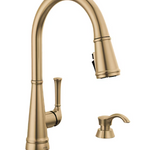 Alpen Single Handle Kitchen Pull-Down Faucet w/ Soap Dispenser