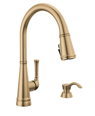 Alpen Single Handle Kitchen Pull-Down Faucet w/ Soap Dispenser