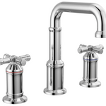 Delta Broderick Two Handle Widespread Bathroom Faucet in Lumicoat Stainless