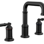 Broderick Two Handle Widespread Bathroom Faucet in Matte Black
