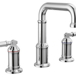 Broderick Two Handle Widespread Bathroom Faucet in Lumicoat Chrome