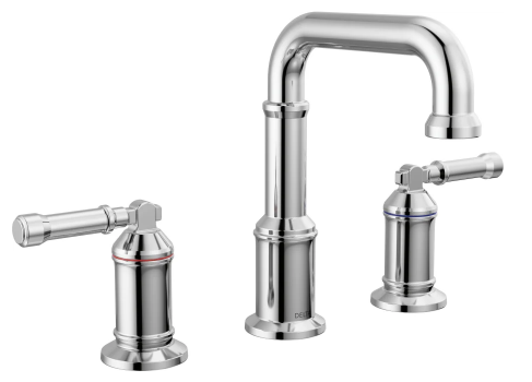 Broderick Two Handle Widespread Bathroom Faucet in Lumicoat Chrome