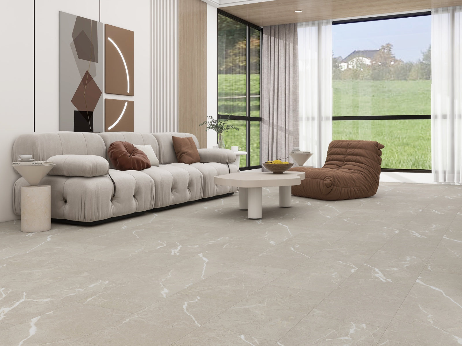 Sandstone 12x24 Stone Core Luxury Vinyl Plank Flooring, 22mil, 5mm, 10pcs, 35lbs, 20.03sf, FINAL PRICE: $1.99/sf, $39.86/bx + TAX