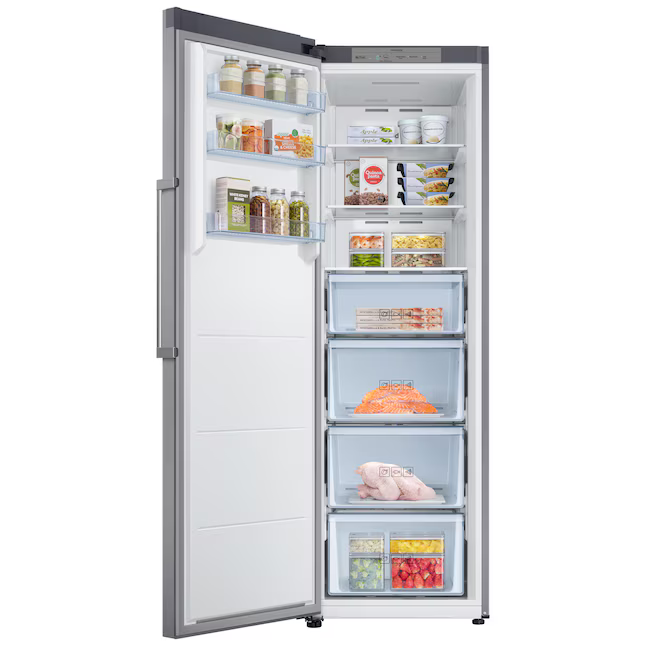 Samsung Convertible Upright Freezer/Refrigerator 11.4-cu ft Garage Ready Frost-Free (Stainless Look), RZ11M7074SA *BG, MSRP: $999.00, FINAL PRICE: $499.99 + TAX