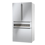Bosch Counter-Depth 800 Series 21-cu ft 4 -Door 36-in Wide French Door Refrigerator with Ice Maker ( Stainless steel ) ENERGY STAR Certified