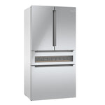 Bosch Counter-Depth 800 Series 21-cu ft 4 -Door 36-in Wide French Door Refrigerator with Ice Maker ( Stainless steel ) ENERGY STAR Certified