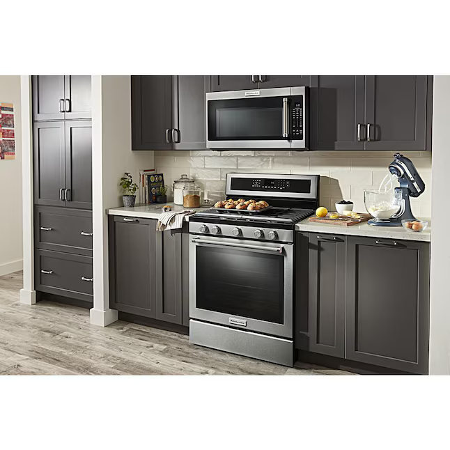 KitchenAid 2-cu ft Over-the-Range Microwave with Sensor Cooking (Stainless Steel with PRINTSHIELD Finish), KMHS120KPS/00 *JR2509, Retail: $819.00, FINAL PRICE: $499.99 + TAX