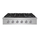 NXR 36-in 6 burners Stainless Steel Liquid Propane Gas Cooktop, LST3611LP *JR2511, Retail: $1,569.00, FINAL PRICE: $849.99 + TAX