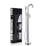 Woodbridge Freestanding Tub Faucet Bathtub in Chrome with Hand Shower