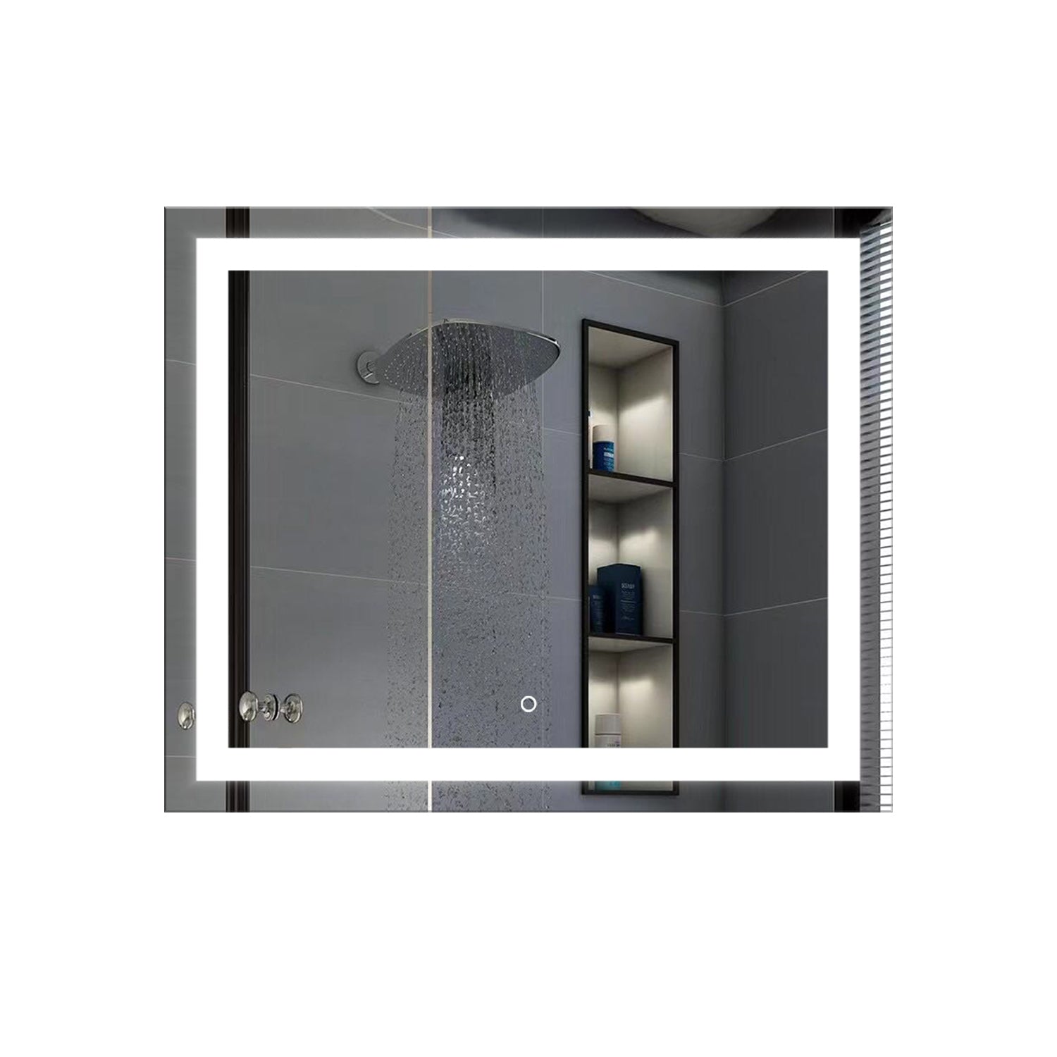 Aurora 36x30 Frameless LED Mirror with Defogger, MA023630TD