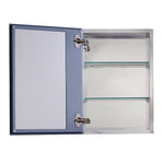 Alpine Reserve 16-in x 20-in Fog Free Surface/Recessed Mount Silver Mirrored Square Soft Close Medicine Cabinet