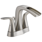 Delta Tolva Two Handle Centerset Bathroom Faucet in Stainless Steel, 25724LF-SS-ECO, MRSP: $235.1, FINAL PRICE: $ + TAX