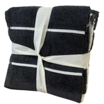 Project 62 Wash Clothes 12x12 4 -Pack  COLORS: Polka Dot Blue / Dark Gray ( Black ) / Light Gray, MSRP: $6.00 CLEARANCE! SPECIAL