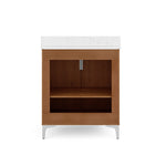 Summit Lane Bates 30-in Light Oak Single Sink Bathroom Vanity with White Lightly Veined Quartz Top, SL30BTV, [FB226], MSRP: $1,219.00, Final Price: $449.99 + Tax ** ASSEMBLY REQUIRED **