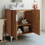 Summit Lane Bates 36-in Light Oak Single Sink Bathroom Vanity with White Lightly Veined Quartz Top, SL36BTV, [FB227], MSRP: $1,366.78, Final Price: $549.99 + Tax** ASSEMBLY REQUIRED **