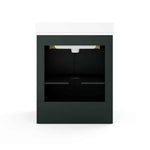 Summit Lane Buntz 30-in Green Undermount Single Sink Bathroom Vanity with White Quartz Top, SL30BZV, [FB230], MSRP: $1,289.00, Final Price: $449.99 + Tax