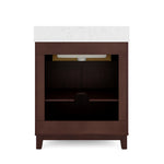 Summit Lane Flaherty 36-in Espresso Undermount Single Sink Bathroom Vanity with White Lightly Veined Quartz Top, SL36FLV, [FB240], MSRP: $1,329.00, Final Price: $549.99 + Tax