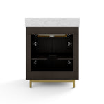 Summit Lane Fletcher 36-in Charcoal Undermount Single Sink Bathroom Vanity with White Lightly Veined Quartz Top, SL36FCV, [FB242], MSRP: $1,374.85, Final Price: $549.99 + Tax