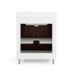 Summit Lane Larue 30-in Bright White/Cherry Undermount Single Sink Bathroom Vanity with White Quartz Top, SL30LRV, [FB245], MSRP: $1,329.00, Final Price: $449.99 + Tax
