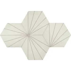 Starlight Hexagon 9X10 Penny Round Mosaic, 6.89sf, 14pcs, 315lbs, FINAL PRICE: $1.99/sf, $13.71/bx + Tax