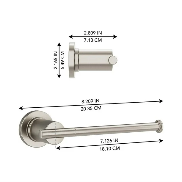 Ellen DeGeneres Tossana Toilet Paper Holder – Brushed Nickel, 2014ATP-113, FINAL PRICE: $14.99 + Tax