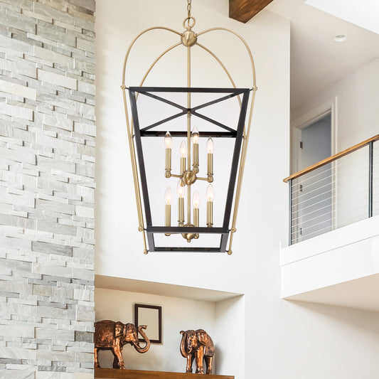 Dunbar 8-Light Pendant in English Bronze & Warm Brass, 3-9074-8-79, MSRP: $1,058.00, Final Price: $222.00 + Tax