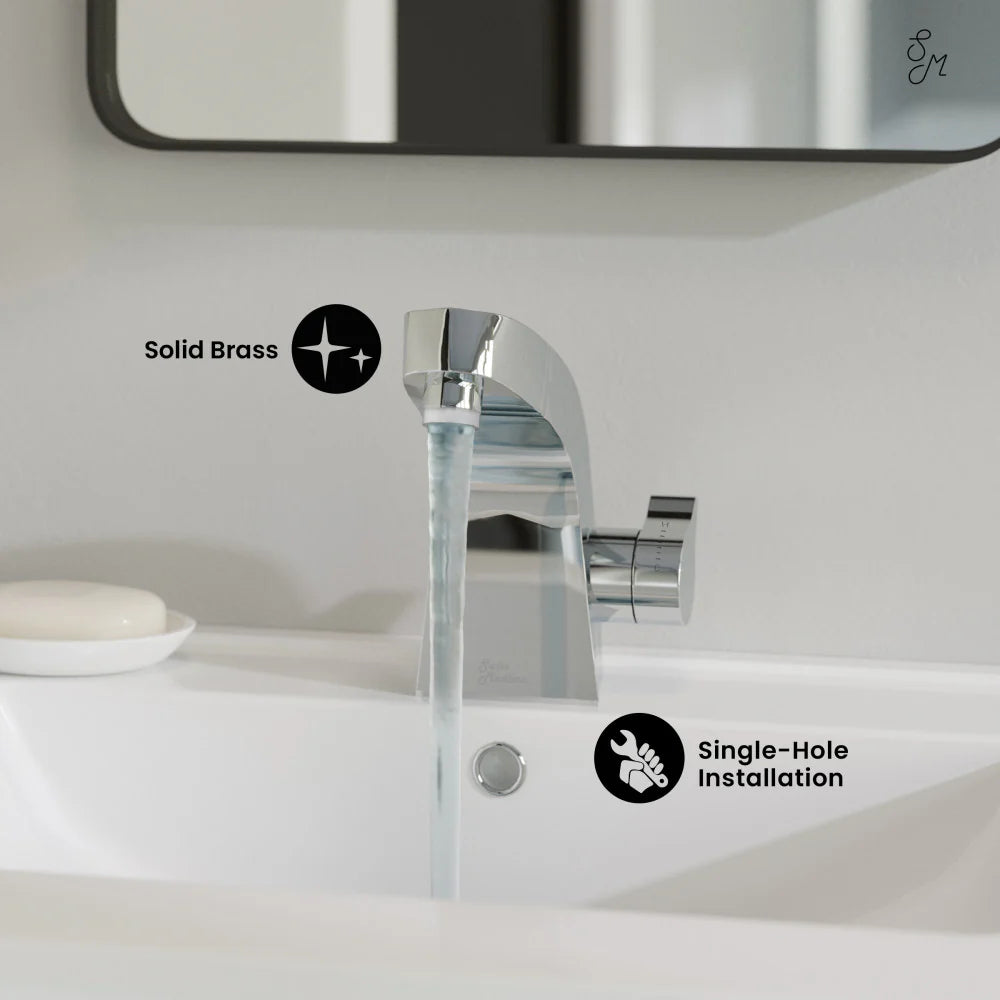 Swiss Madison Virage Single Control Faucet in Polished Chrome, SM-BF70C, MSRP: $186.63, FINAL  PRICE: $74.99 + TAX