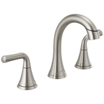 Delta Kayra Two Handle Widespread Pull-Down Bathroom Faucet in Stainless Steel, 3533LF-SSPDMPU