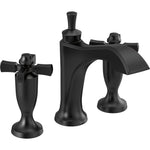 Delta Dorval Two Handle Widespread Bathroom Faucet in Matte Black, 3557-BLMPU-DST