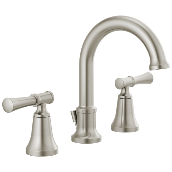 Delta Chamberlain Two Handle Widespread Bathroom Faucet in Spotshield Brushed Nickel, 35747LF-SP