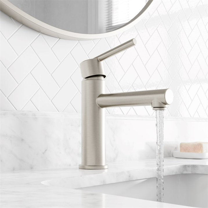 Ellen DeGeneres Tossana 4-in Single Handle Bath Faucet – Brushed Nickel, 2014FA-01-113, FINAL PRICE: $59.99 + Tax