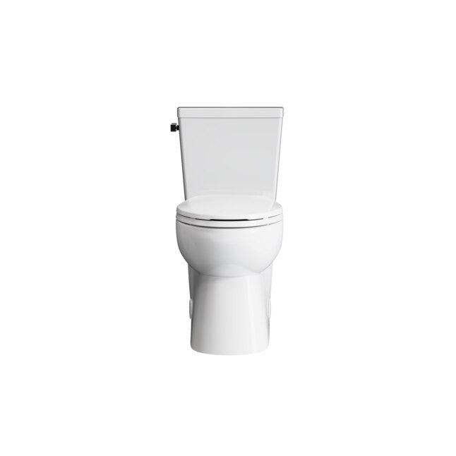 White Elongated Chair height Soft Close 2-piece Toilet 12-in Rough-In WaterSense 1.28 GPF, A20211