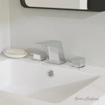 Swiss Madison Carre Widespread Faucet in Polished Chrome, SM-BF32C, MSRP: $249.54, FINAL  PRICE: $89.99 + TAX