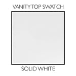 Design House Camilla 25-in Solid White Cultured Marble Single Sink 4-in Centerset Faucet Mount Bathroom Vanity Top