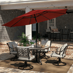 allen + roth 10-ft Commercial Auto-tilt Market Patio Umbrella,  MSRP: $448.00 SPECIAL! [FB013]