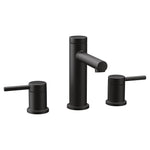 Moen Align Matte Black Widespread 2-handle WaterSense Low-arc Residential Handle Bathroom Sink Faucet with Drain