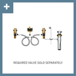 Moen Align Matte Black Widespread 2-handle WaterSense Low-arc Residential Handle Bathroom Sink Faucet with Drain