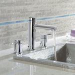 Moen Align Chrome Widespread 2-handle WaterSense High-arc Residential Handle Bathroom Sink Faucet with Drain