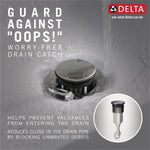 Delta Trinsic Single Handle Bathroom Faucet in Stainless Steel