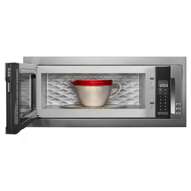 KitchenAid 1.1-cu ft 1000-Watt 29.75-in Built-In Microwave with Sensor Cooking Controls (Stainless Steel)