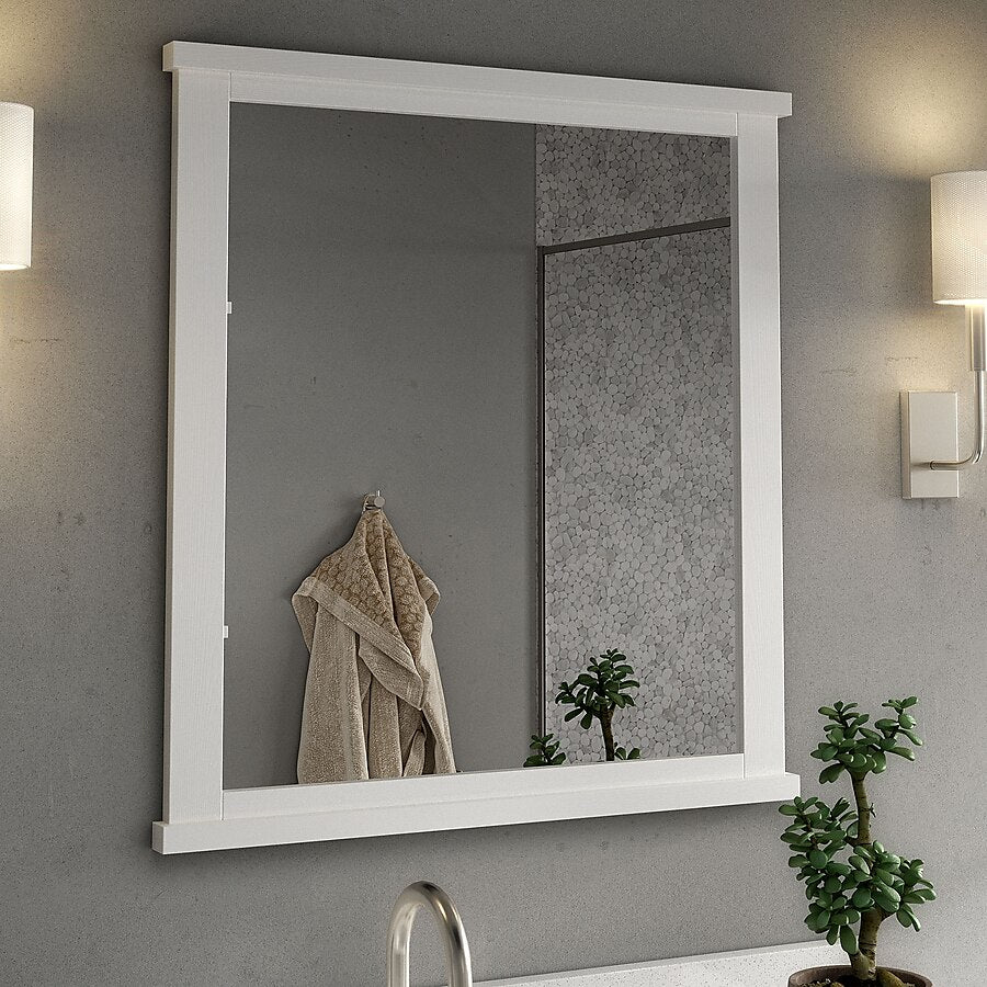 Ellen DeGeneres Greenwell 28-in x 30-in White Oak Mirror, 1656MR-28-241, FINAL PRICE: $49.99 + Tax