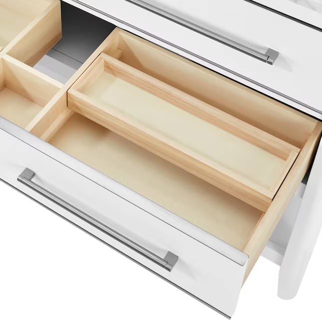 Ellen DeGeneres Lynnmere 48-in White Undermount Single Sink Bathroom Vanity with Natural Carrara Marble Top, 1549VA-48-201-900-UM, FINAL PRICE: $699.99 + Tax
