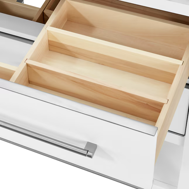 Ellen DeGeneres Lynnmere 48-in White Undermount Single Sink Bathroom Vanity with Natural Carrara Marble Top, 1549VA-48-201-900-UM, FINAL PRICE: $699.99 + Tax