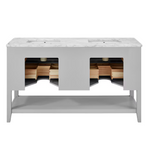 Ellen DeGeneres Lynnmere 60-in Light Gray Undermount Double Sink Bathroom Vanity with Carrara Natural Marble Top, 1549VA-60-242-900-UM, [FB271], FINAL PRICE: $929.99 + Tax