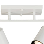 allen + roth Mason 36-in 4 -Light White dimmable GU10 pin base Traditional Track Bar