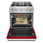 KitchenAid 30-in 4 burners 4.1-cu ft Convection Oven Freestanding Natural Gas Range (Passion Red), KFGC500JPA *JR2512, Retail: $4,599.00, FINAL PRICE: $2,699.99 + TAX