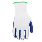 Large Blue Nitrile dipped Rubber Construction Gloves 5 -Pairs