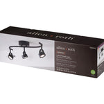 allen + roth Memphis 27-in 3 -Light Black dimmable Integrated Traditional Track Bar