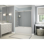 MAAX Utile 60-in L x 30-in W x 60-in H Metro Ash Grey 3-Piece Direct to Stud Bathtub Back Wall Panel, 103414-301-501-800  #805769 *JR2509, Retail: $1,916.00, FINAL PRICE: $799.99 + TAX